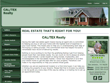 Tablet Screenshot of caltxrealty.com